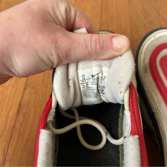 Nike Air Max 97 USA Red White Blue Patriotic Athletic Sneakers Men’s Size 10 - Picture 6 of 7